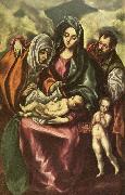 GRECO, El holy family oil painting reproduction